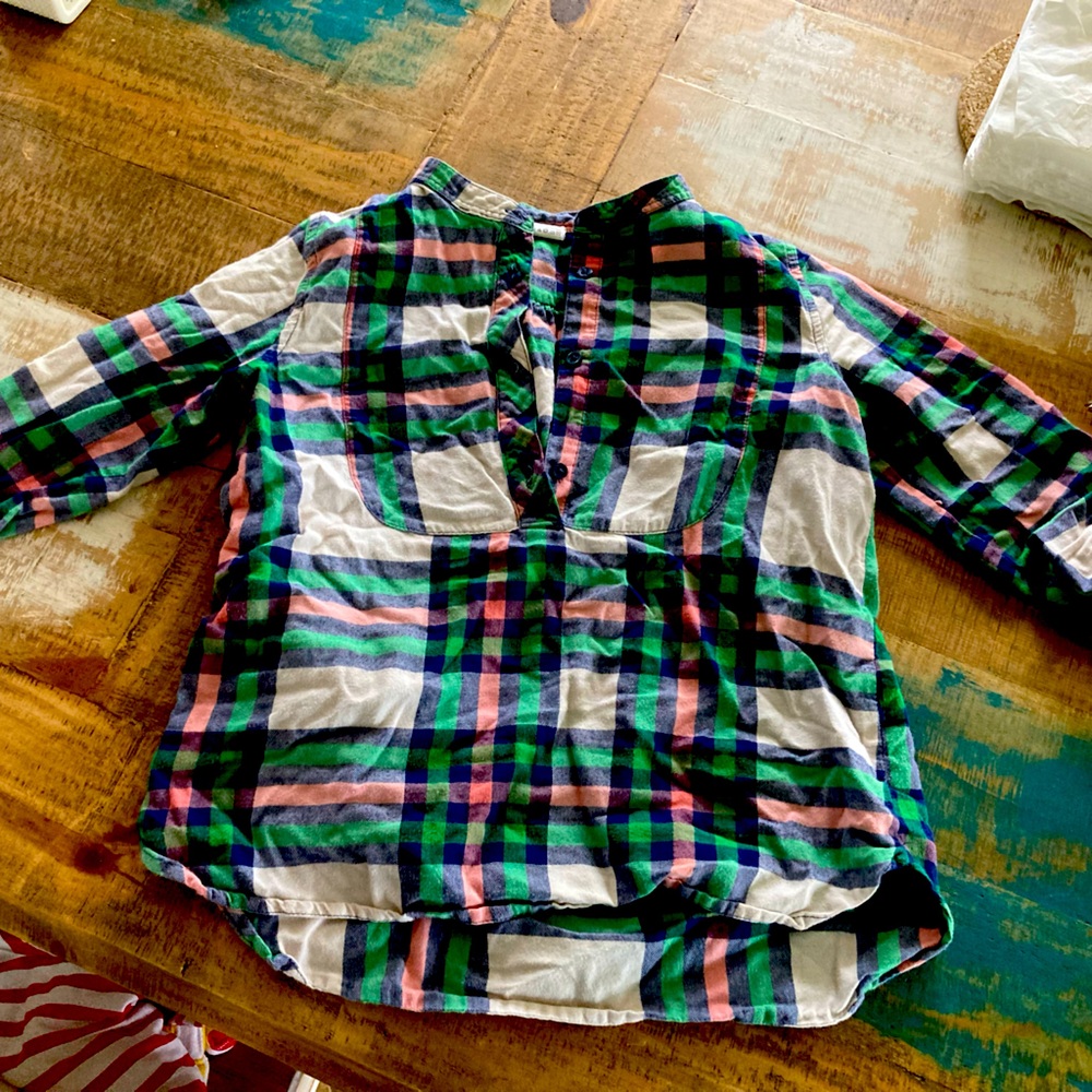 Rare Crewcuts girls plaid shirt. Size 8